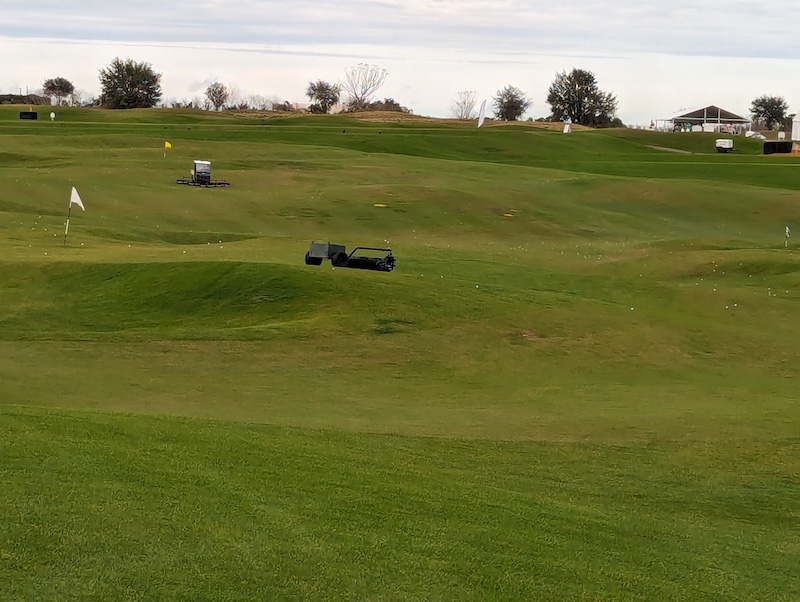 TarraBot autonomous driving range robot covers large areas by running up to 10 hours